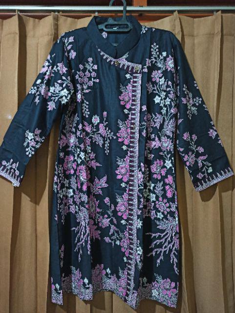 Tunik Batik Sakura Matt.katun Primisima Tersedia Ukuran S,m,l,xl,xxl&3xl Jumbo Ld 120