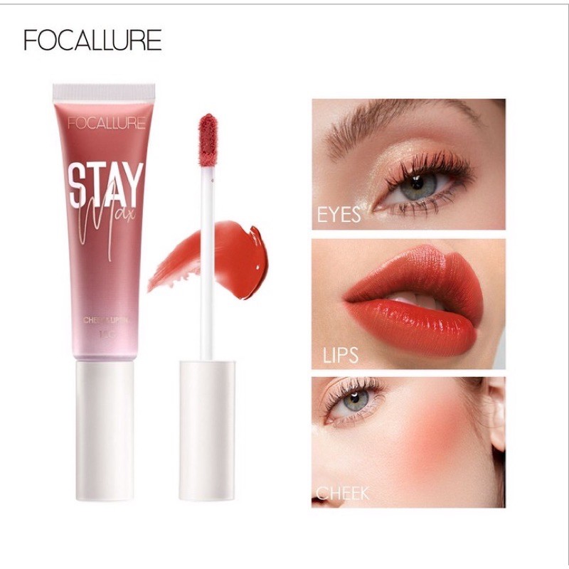 Focallure Staymax Lip Tint Pelembab Bibir &amp; Pipi FA 159