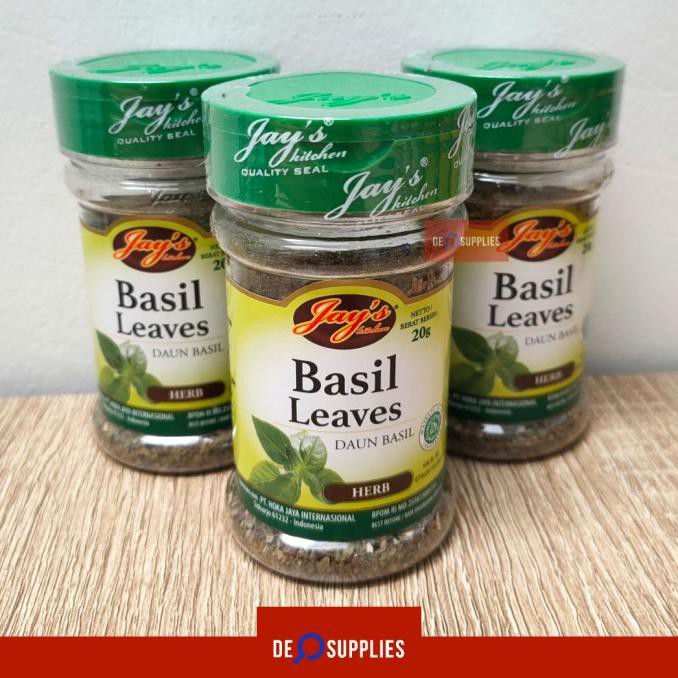 

Jay's Basil Leaves 20g - Jays Daun Basil Italy Bubuk Powder Kering Jay