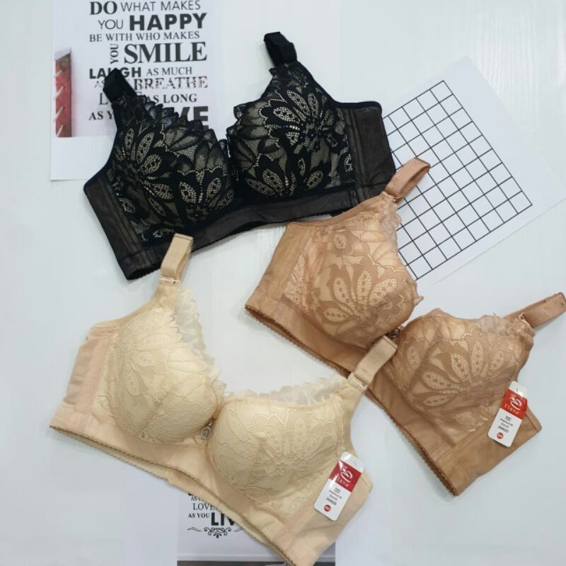 [COD]Elena Fashion Bra Cup Besar E 24462 Size 34D-44D(
