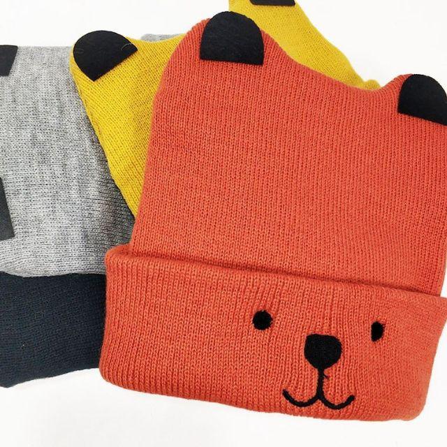 TOKO1234. TOPI KUPLUK RAJUT BAYI TELINGA DOGGY / TOPI KUPLUK UNISEX/ KUPLUK KEREN-Merah Bata