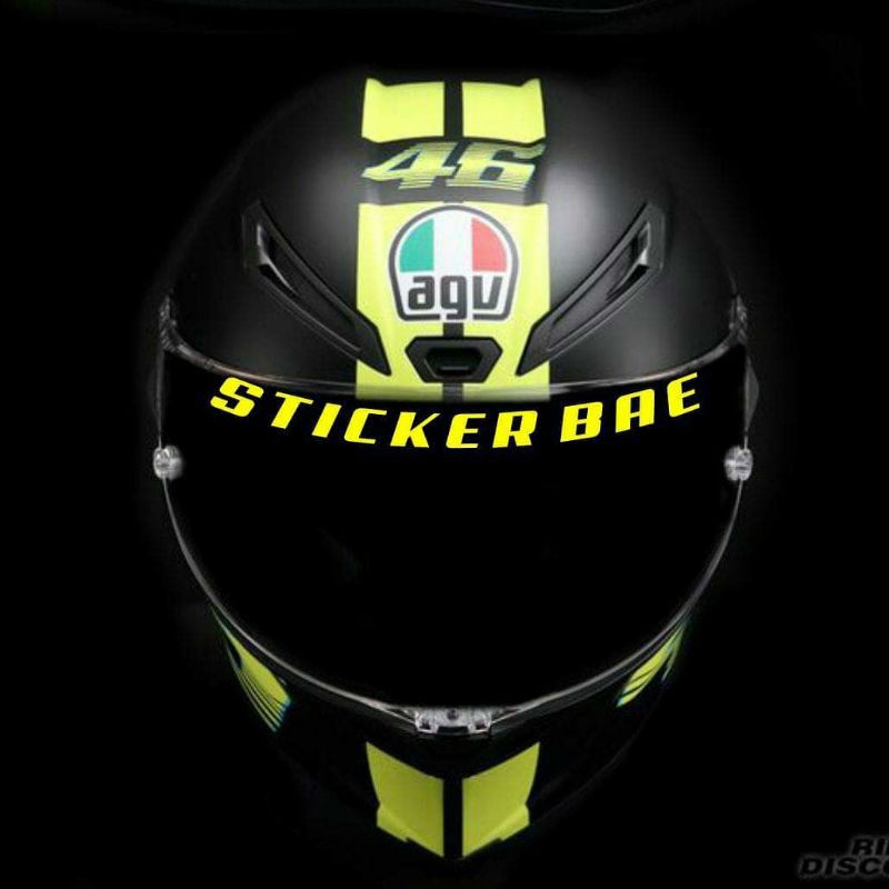 STIKER CUTTING~ STIKER HELM AGV CORSA STIKER HELM ALA ALA VALENTINO ROSSI STIKER 46