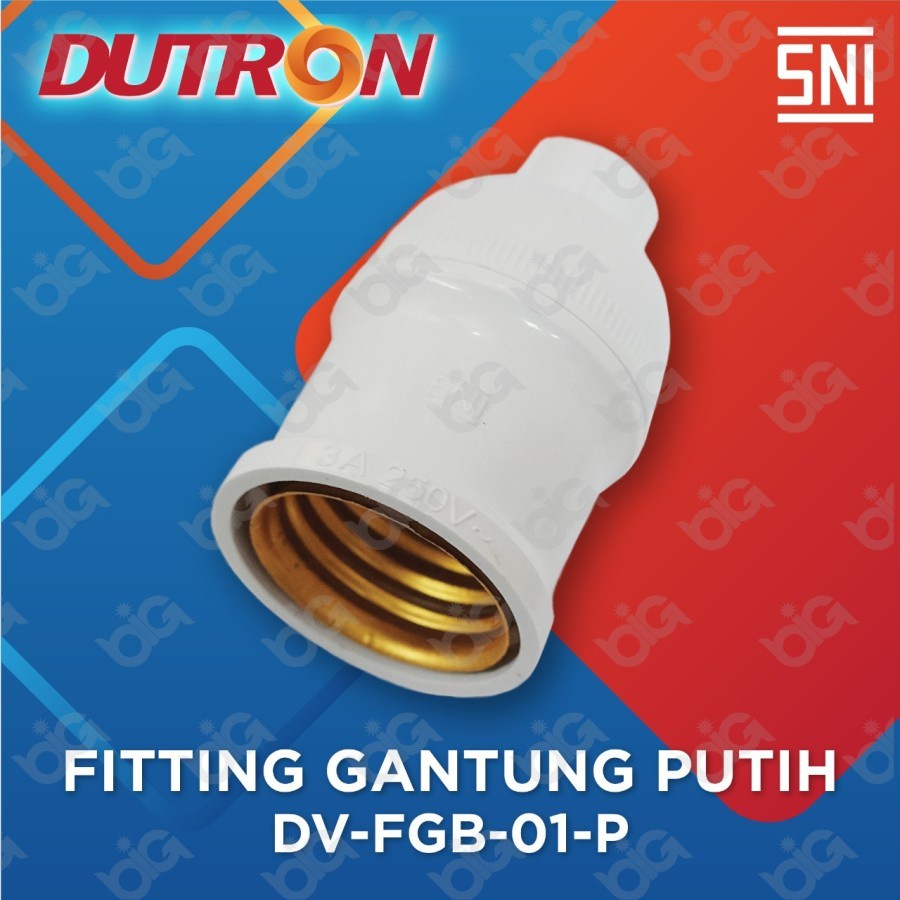 Dutron Fitting Gantung E27 Fitting Lampu Gantung SNI DV FGB 01