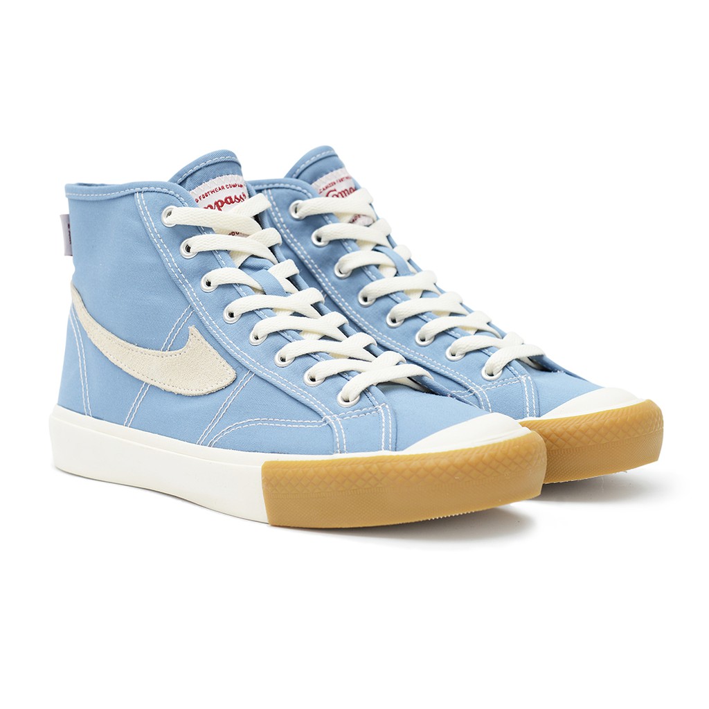 Sepatu Compass Gazelle Blue Sky Colour Series Hi Low-Hi