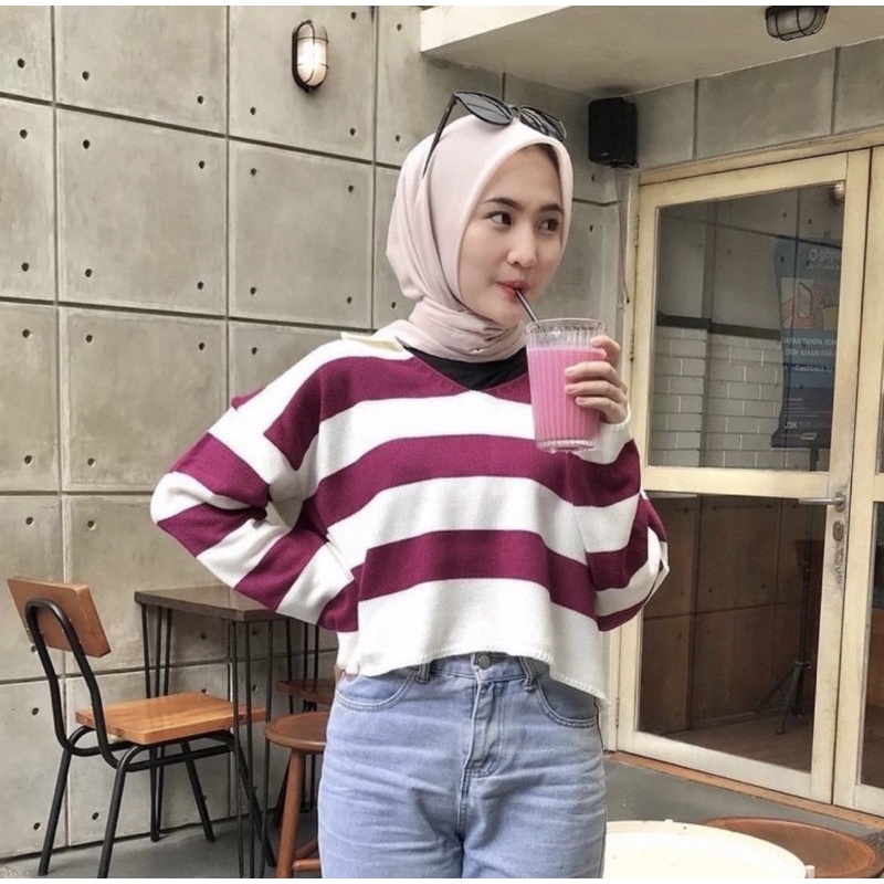 FUJI CROP SWEATER