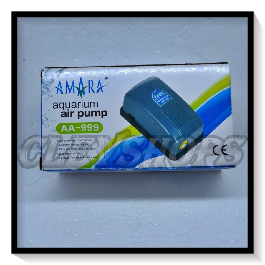 Amara AA-999 / AA999 Aquarium Air Pump / Aerator / Pompa Udara