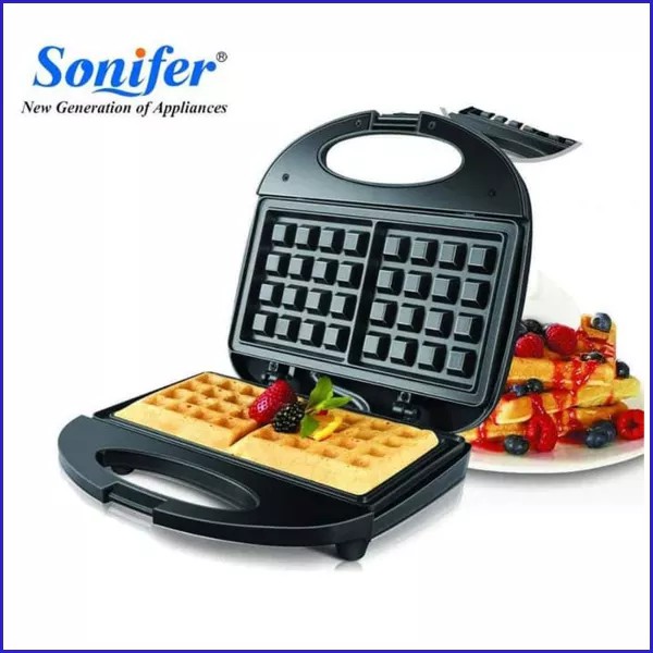 Sonifer Waffle Maker SF-6043 Nonstick Alat Pembuat Catakan Kue Waffle dan Croffle