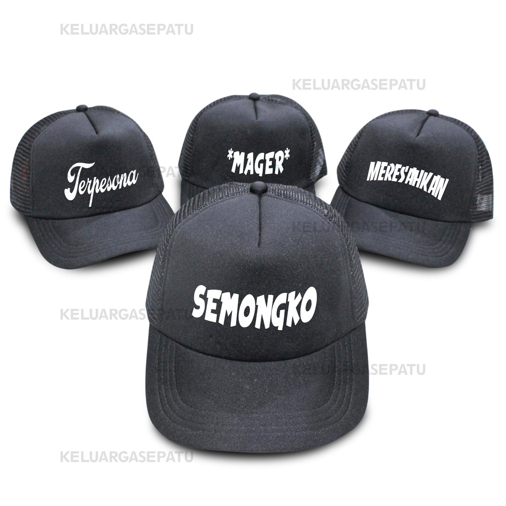 TOPI TULISAN VIRAL TOPI TRUCKER SABLON TULISAN VIRAL TOPI JARING SABLON TOPI JALA TOPI PRIA MURAH