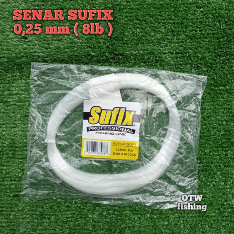 Senar pancing Sufix rangkaian / leader 0,25mm 8LB