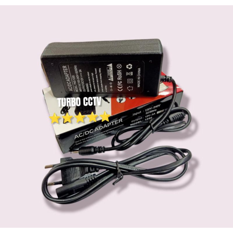 Adaptor 5A Murni 12V Trafo Power Supply untuk kamera CCTV