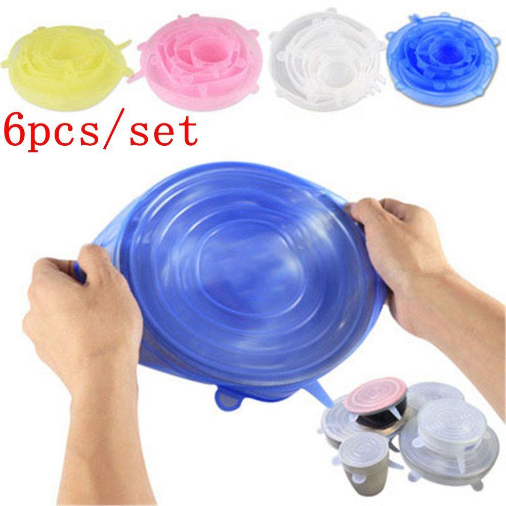 R-FLOWER Silicone Lid Universal Segel Bungkus Makanan Stretch Suction