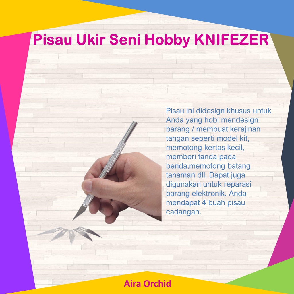 Pisau Ukir Seni Hobi Tanaman Hias KNIFEZER