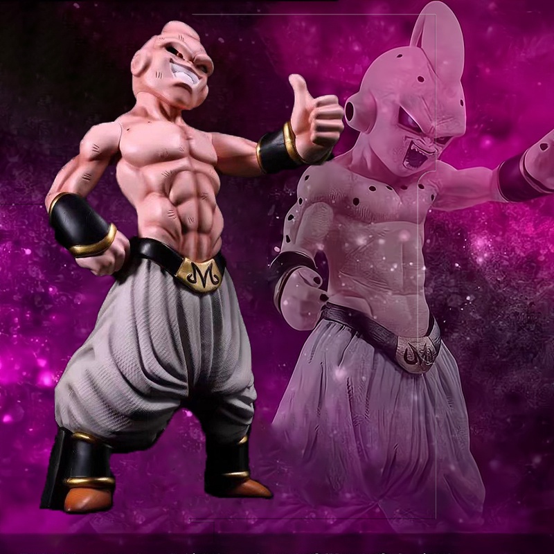 Mainan Action Figure Model Anime Dragon Ball Z Give The Thumbs-up Majin Buu Boo Bahan PVC Ukuran 25cm Untuk Hadiah Anak