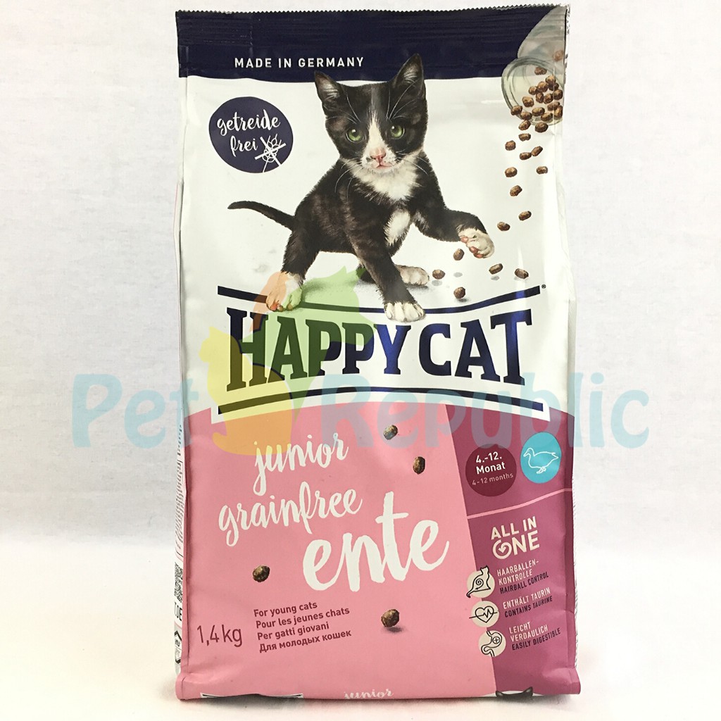 HAPPYCAT Makanan Anakan Kucing Junior Duck Ente 1.4kg