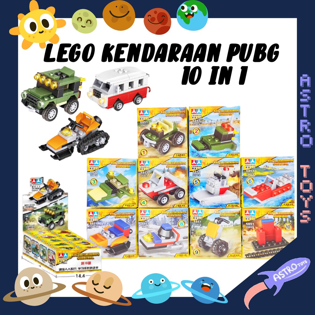 Mainan Lego PUBG Tentara Kendaraan 10 In 1 Small
