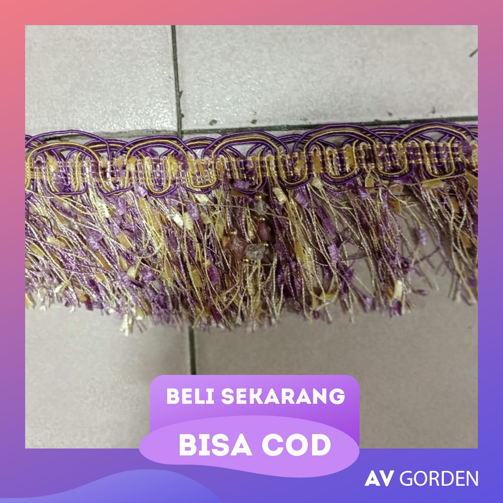 Rumbe Rombe  Rumbai Poni Aksesoris Hiasan Renda Gorden Sisir Crystal AV49