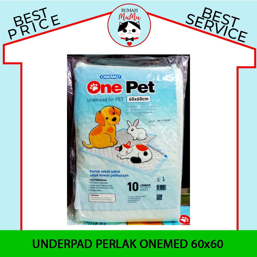 UNDERPAD ALAS KANDANG TRAINING PIPIS ANJING KUCING MERK ONEMED ECERAN