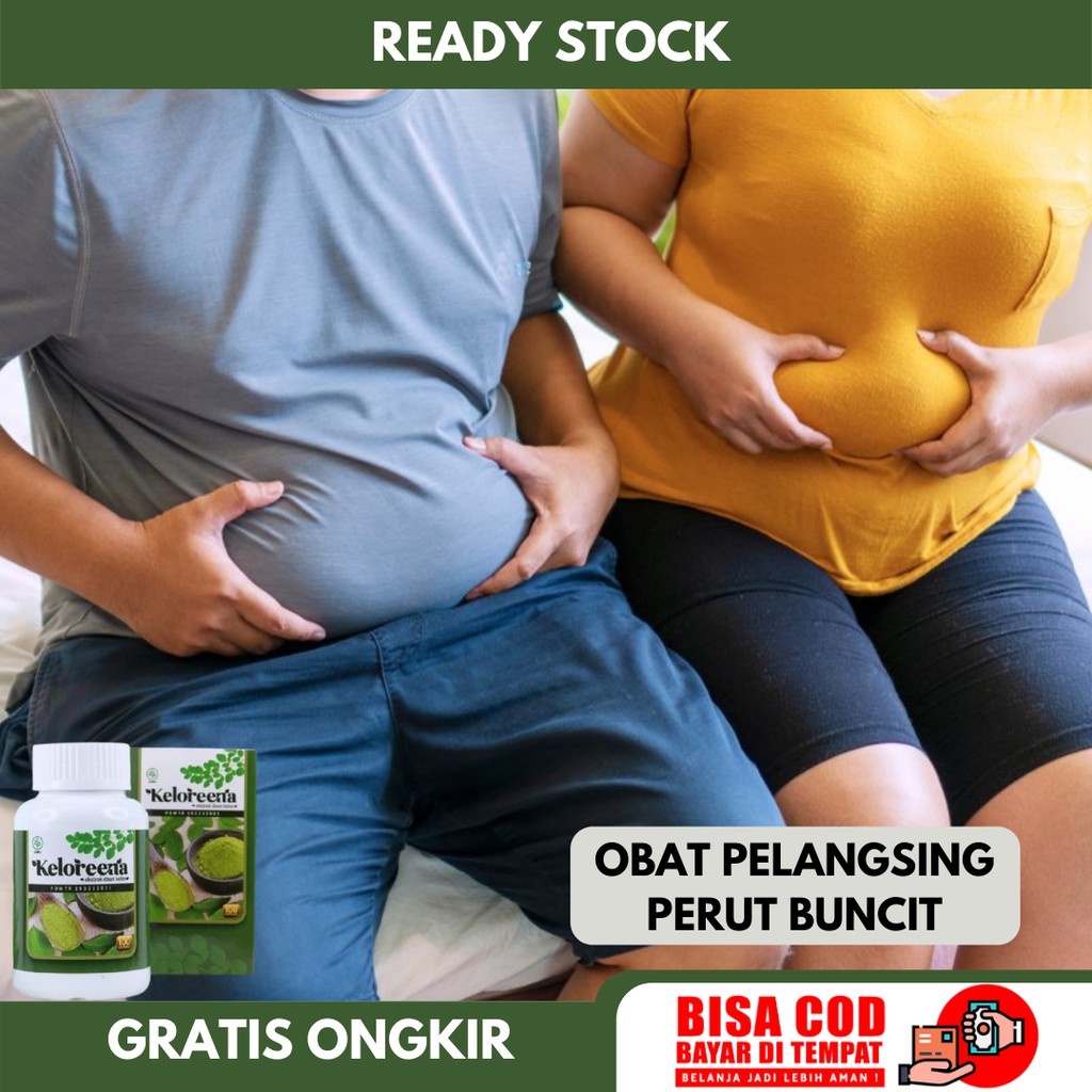 Obat Mengecilkan Perut Buncit Pria dan Wanita - Pengecil - Pelangsing - Pembakar Lemak Perut - KELOR