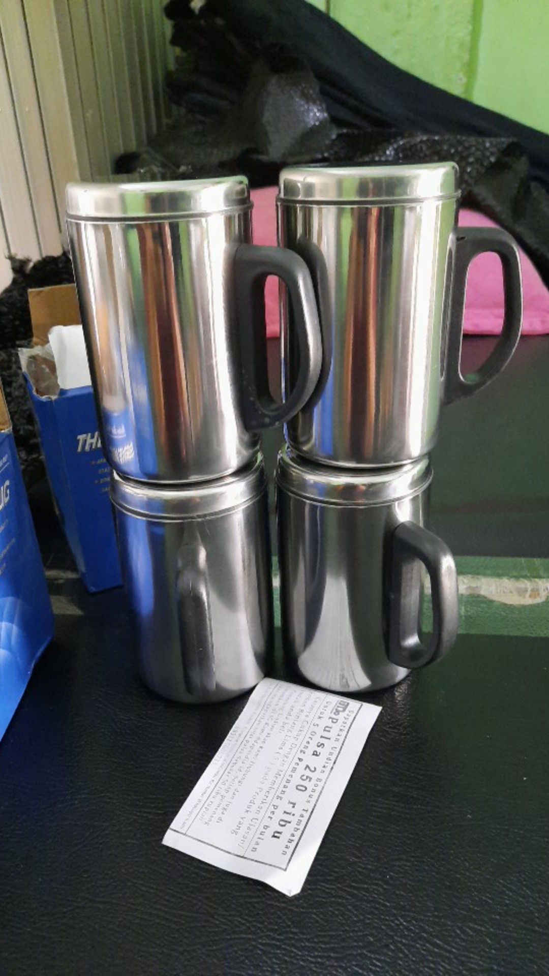 Mug Gelas Vacuum Cup Stainless Steel 350 Ml