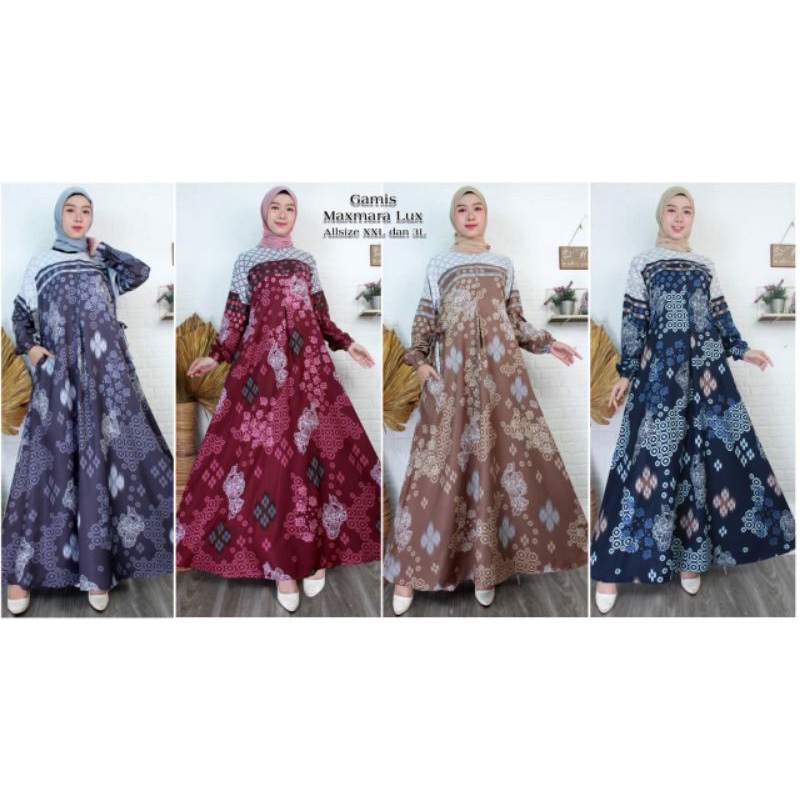 Jual ( READY JUMBO ) Gamis Maxmara terbaru gamis dress muslim gamis