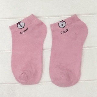 ⭐ JKTMART ⭐ Kaos Kaki Fashion Unisex Motif Beruang Wanita Pria Murah Import R109 KK010-KELINCI PINK