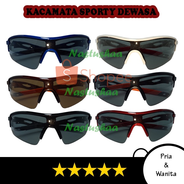 Kacamata Sepeda Motor Gowes Olahraga Outdoor Lari Polarized Sunglasses UV400 Anti Sinar Matahari Untuk Pria Wanita Sunglasses