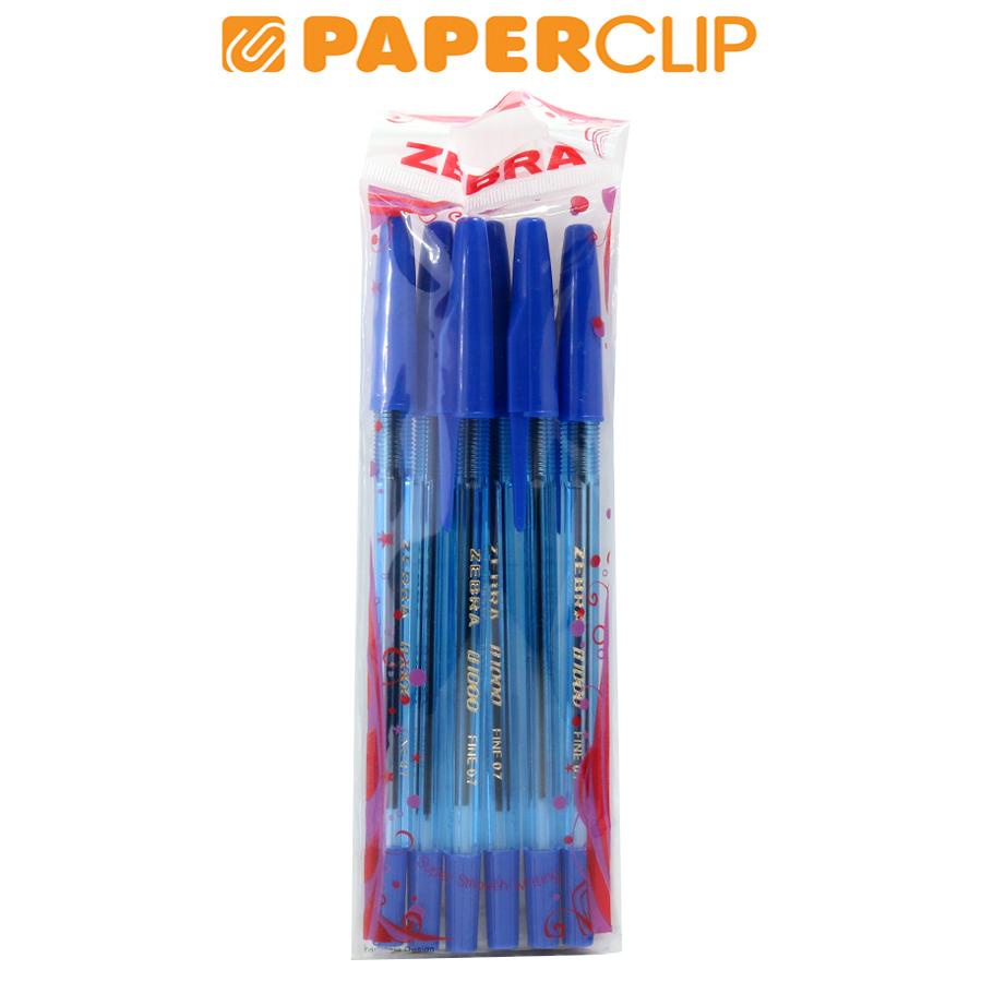 

BALLPOINT ZEBRA B-1000 TRANSPARENT ISI 6 BLUE