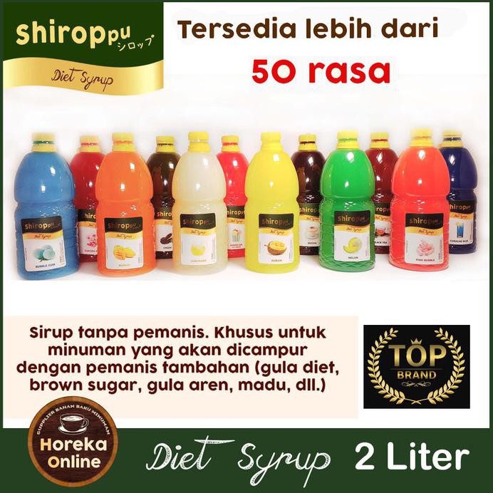 

SYRUP DIET SHIROPPU 2 LITER | SIRUP TANPA PEMANIS | PREMIUM QUALITY