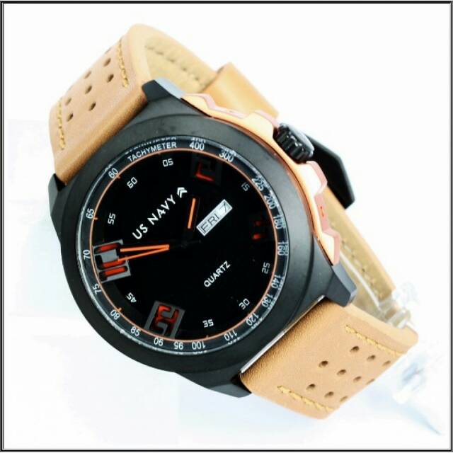 Jam tangan pria Us Navy Original Dial Orange