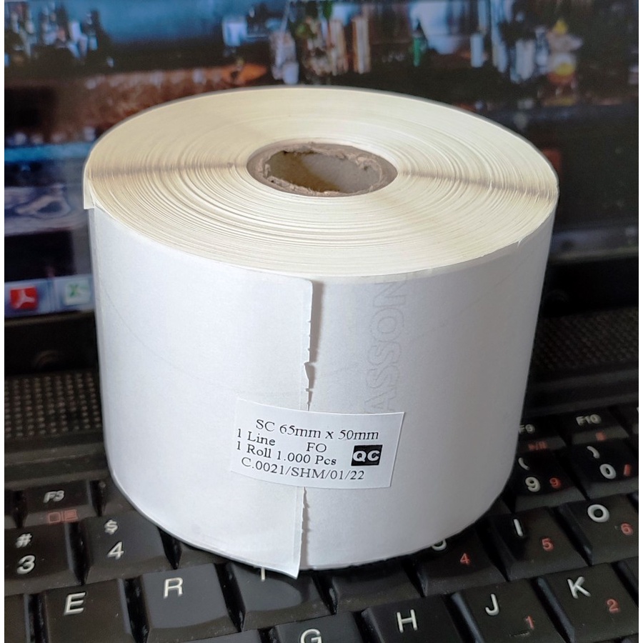 

LABEL STIKER 65x50 SEMICOATED BARCODE 65 X 50 MM 1000Pc STICKER ETIKET