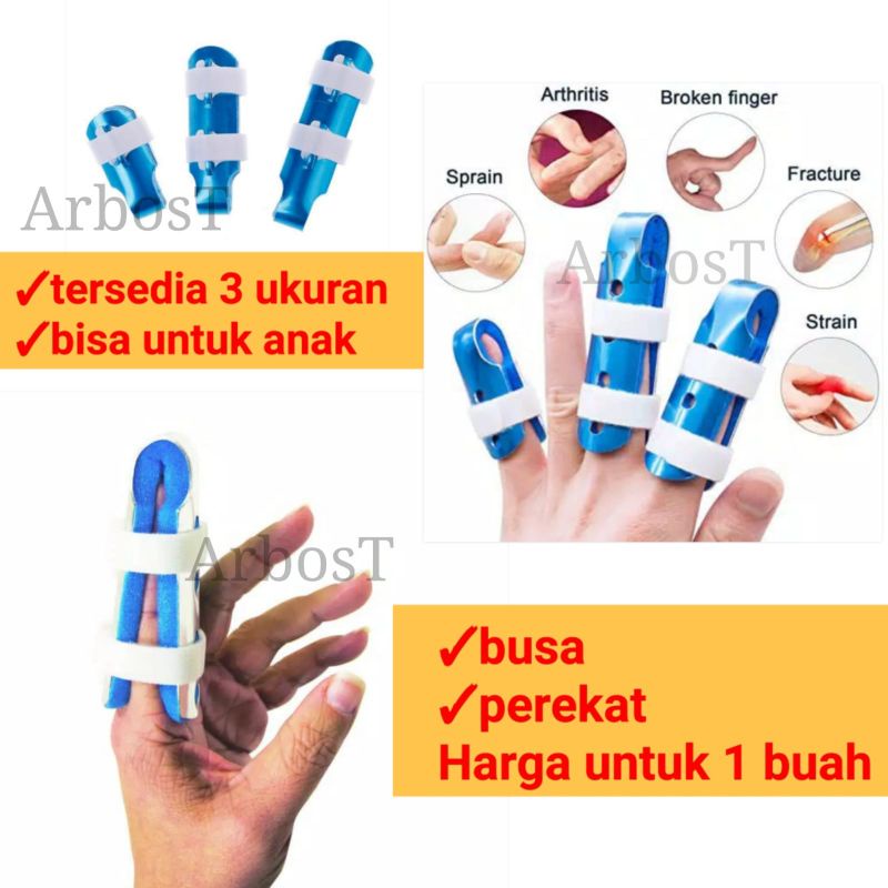 Finger Splint Mallet Finger Pelurus Jari Trigger Finger Cedera Penyangga Fiksasi Korektor Jari Terapi Jari Kaku no