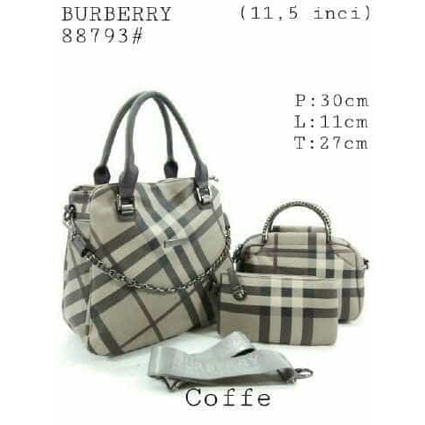 TAS SELEMPANG BURBERRY SET ANAK & DOMPET SEMI PREMIUM
