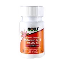 NOW food vitamin D3 5000 / 10000 isi 120 softgel