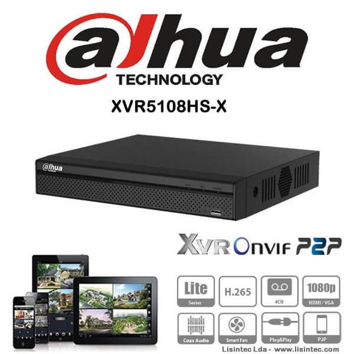 Xvr Dahua 8 Channel Xvr5108Hs-X / 5Mp Hd - H.265