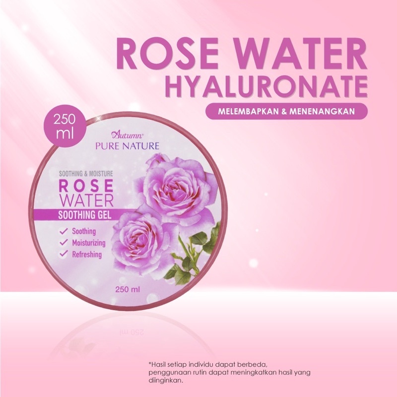 GROSIR AUTUMN ROSE WATER SOOTING GEL 250ml