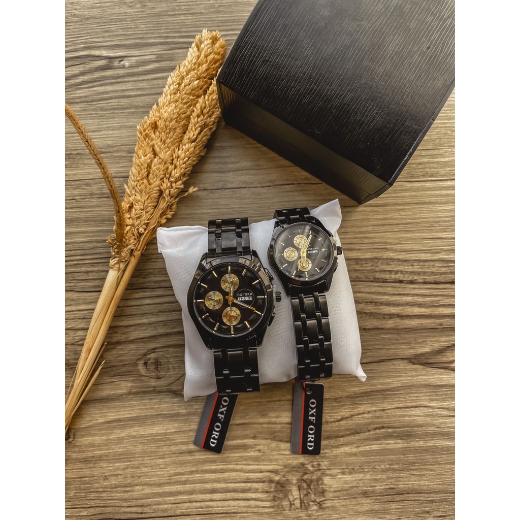 Jam tangan stainless 0XFORD gratis gelang dan kalung (dhon store)