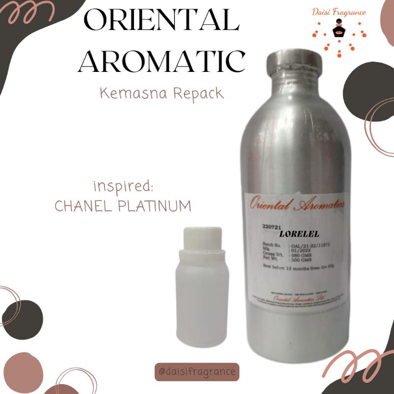 BIBIT PARFUM ORIENTAL CH3N3L PLATINUM 100 ML REPACK