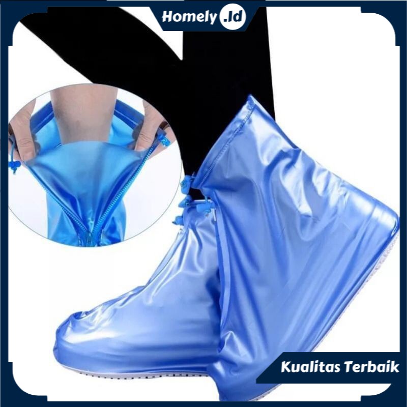 Cover Pelindung Sepatu Pembungkus Sepatu Sarung Sepatu Anti Air Hujan Debu Anti Selip Waterproof