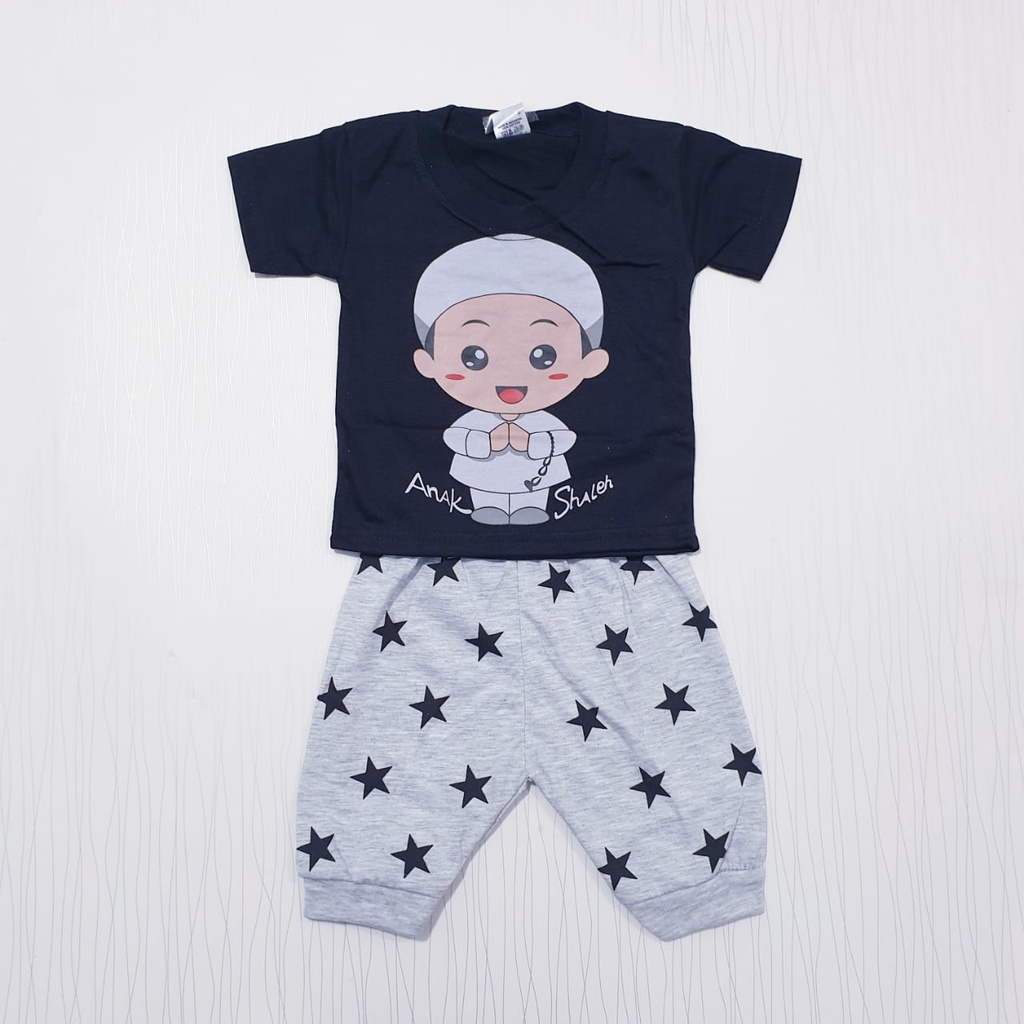 COD Setelan Anak Cowok Celana Joger 0 - 12 Bulan Baby Alicia