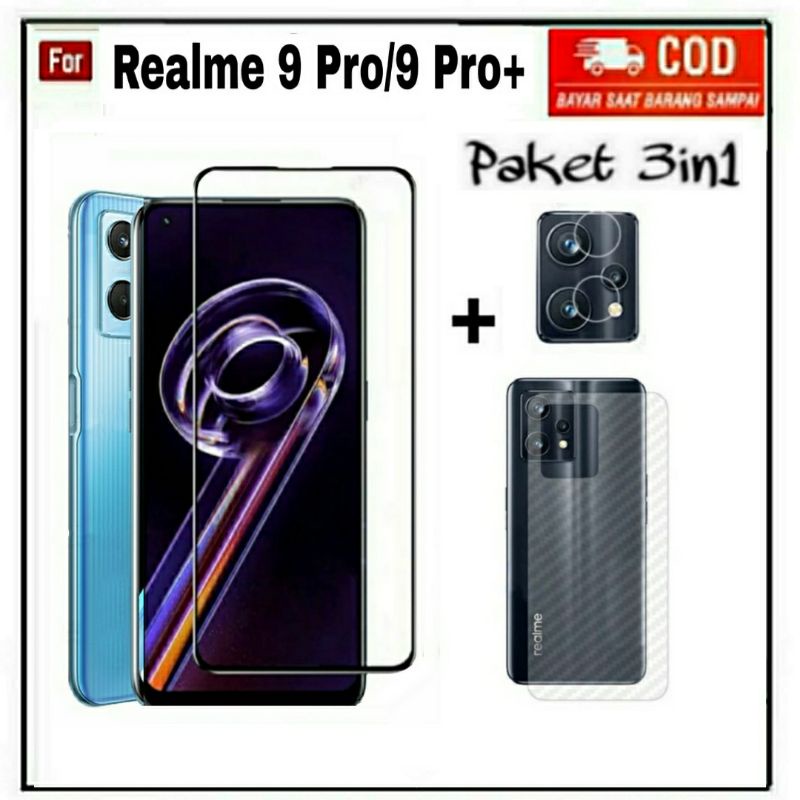 PAKET 3IN1 Ceramic Privacy Realme 8i 8 8 Pro 9 9 Pro Plus 7i C17 9i 5 5i Anti Gores Kaca Full Layar+lens kamera+Skin