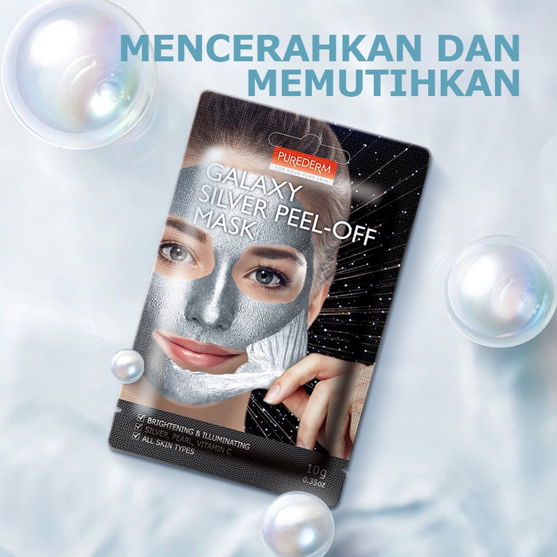 KKV - PUREDERM Galaxy Long-lasting Black Peel-off Mask 1pcs 10g Facial Skincare