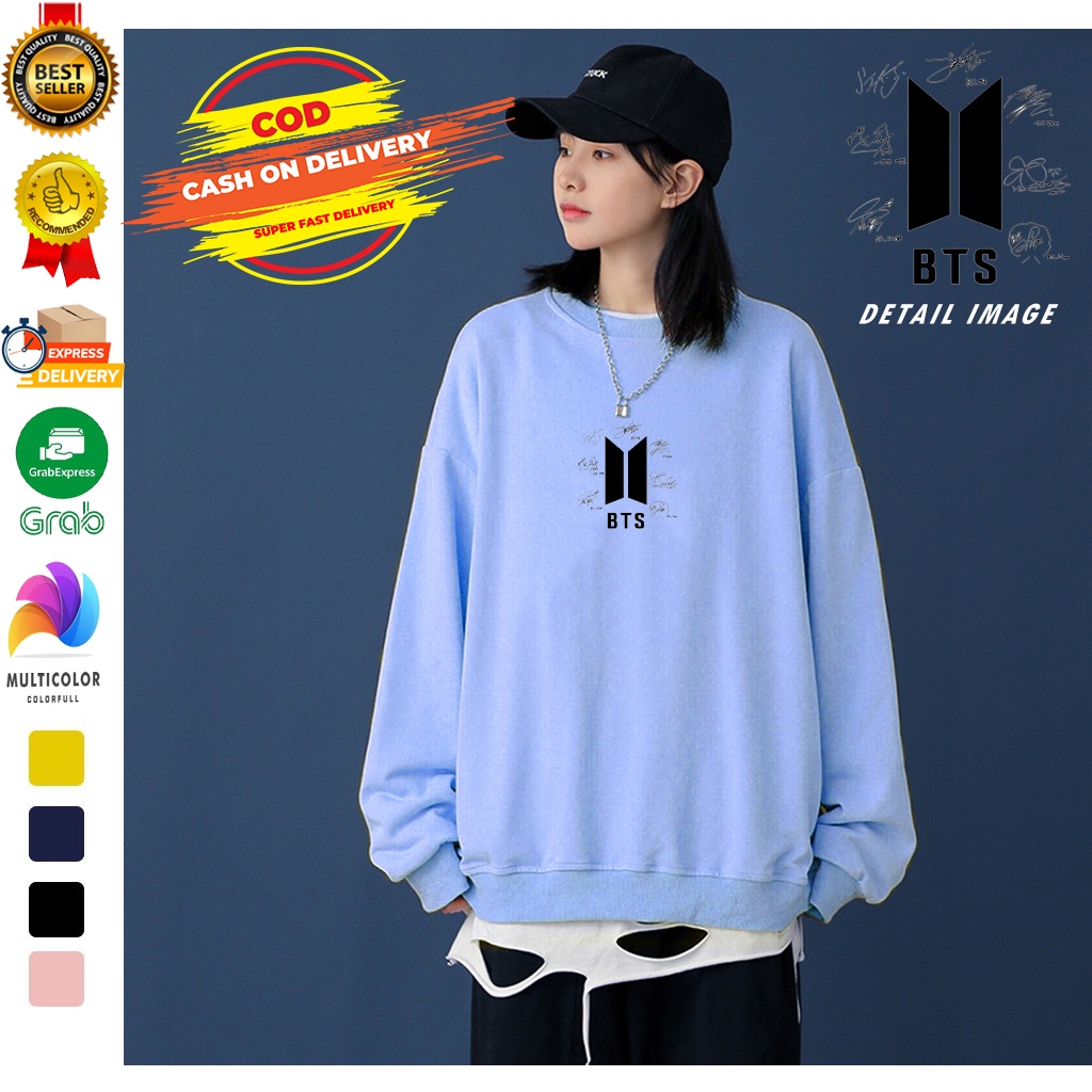 🅳🅵 Sweater BTS Army Logo | Sweater BTS Army Terbaru | Dhea Fashion