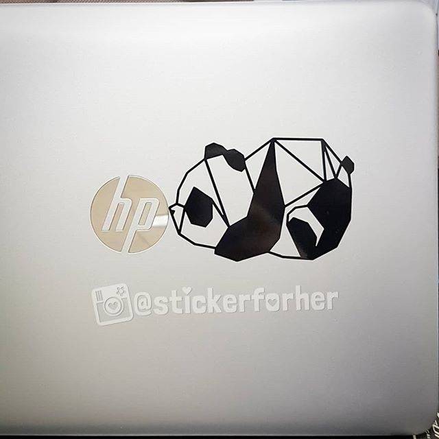 

Stiker Laptop Decals Panda Origami Geometric