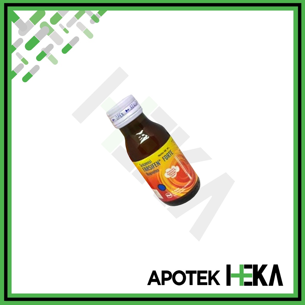 Farsifen Forte Suspensi 60 ml - Sirup Ibuprofen Penurun Panas (SEMARANG)