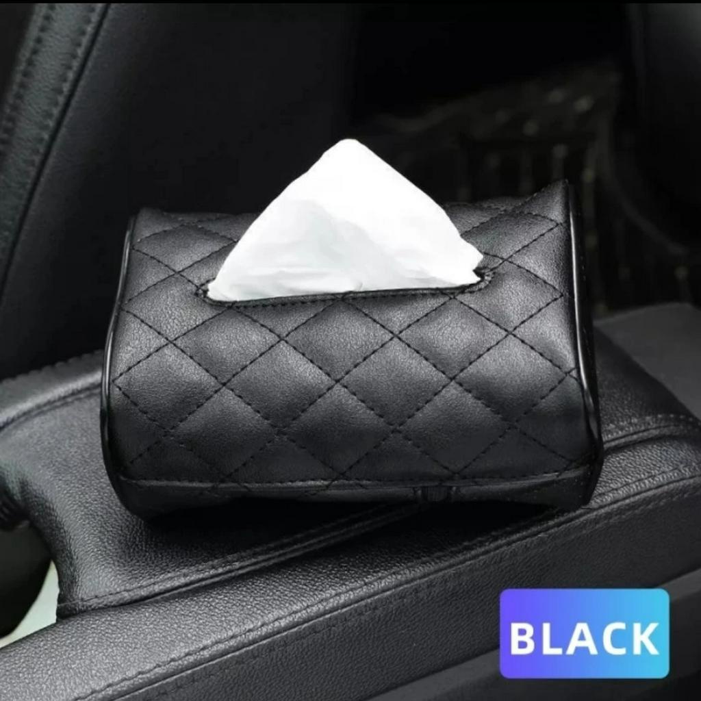 SARUNG TEMPAT TISSUE / TISU / TISSIU MOBIL GANTUNG DI JOK / SUN VISOR (KULIT SINTETIS)