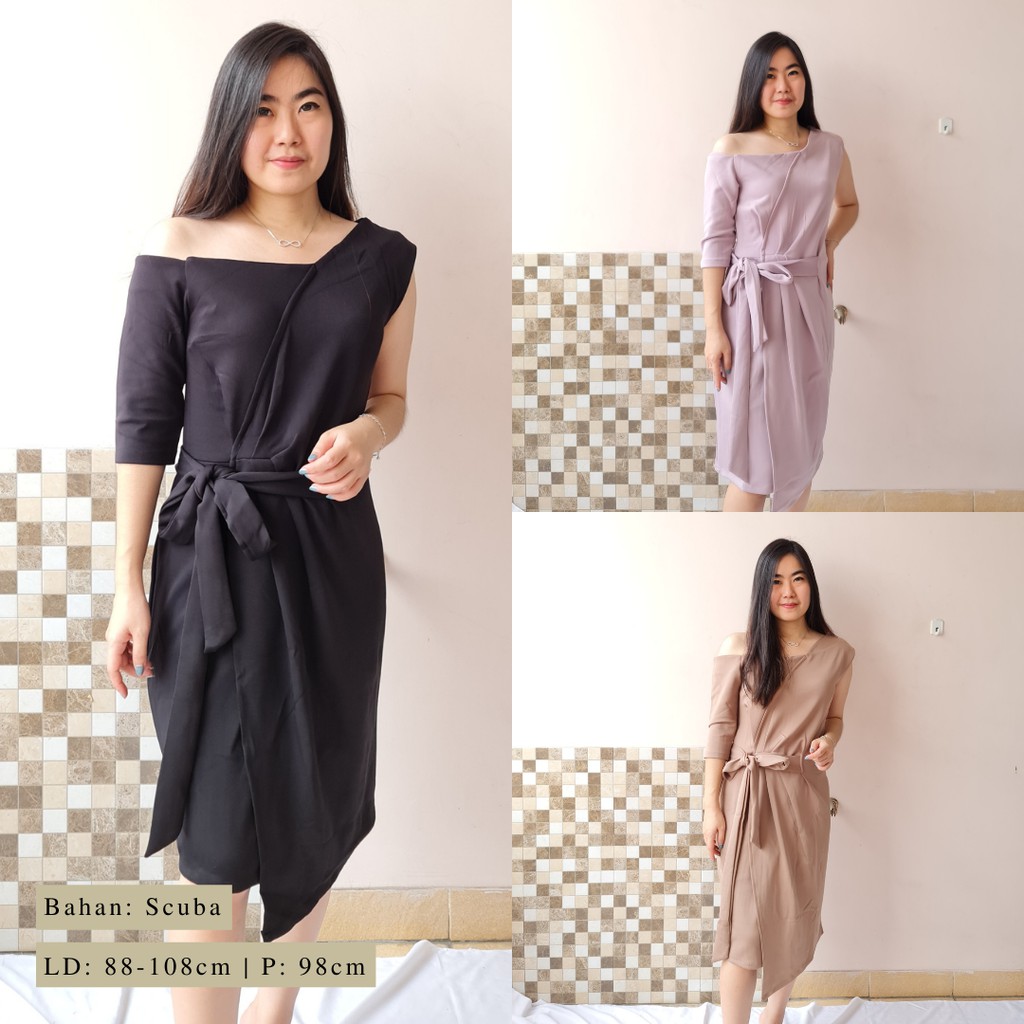 3168 benka shoulder dress