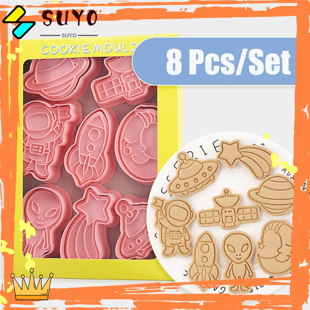 Suyo 8Pcs / set Cetakan Kue / Biskuit Bentuk Kartun