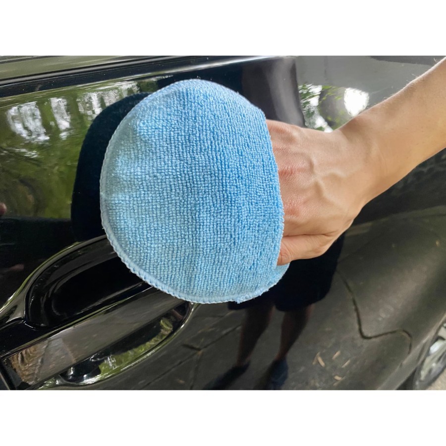 6&quot; Microfiber Applicator Pad Wax Sealant Poles Tangan Aplikator Busa