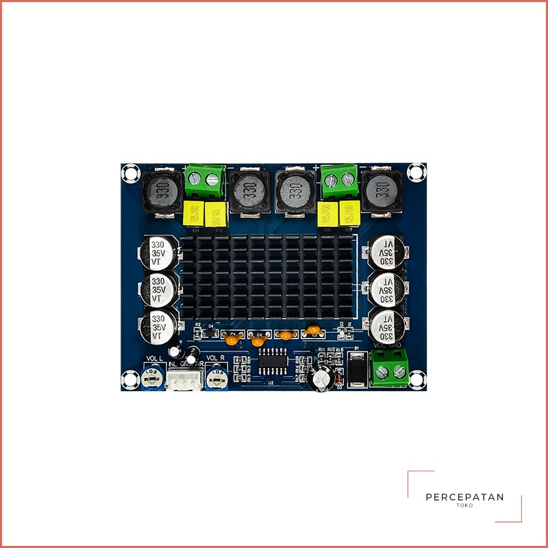 【XH-M543】Papan amplifier daya digital berdaya tinggi【TPA3116D2】Modul amplifier audio Saluran ganda 2*120W