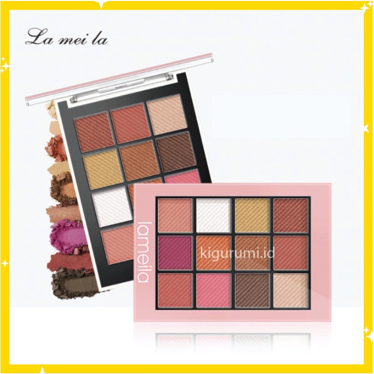 LAMEILA 12 Colors Eyeshadow Glitter Matte Palette Color Shimmer Matte Eye Shadow LA124